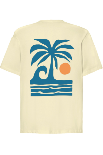 T-shirt oversize Tropical Sunset wanilia