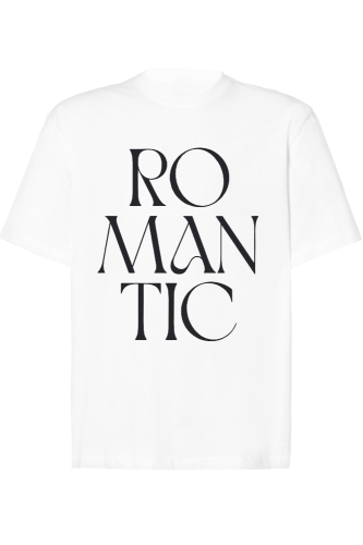 T-shirt oversize romantic biały