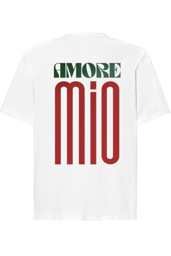 T-shirt amore mio biały