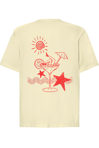 T-shirt holiday glow waniliowy