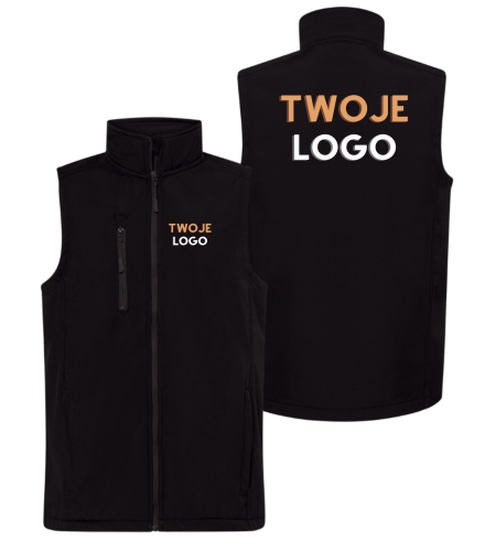 Kamizelka softshell z logo firmy