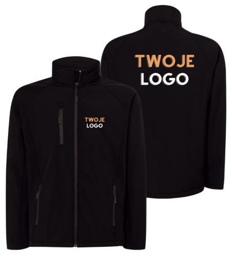 Kurtka softshell męska z logo firmy