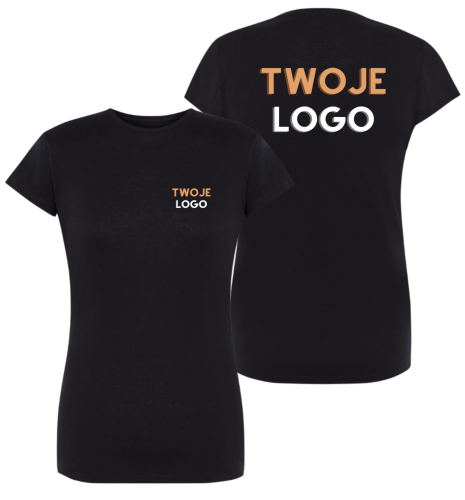 T-shirt koszulka damska z logo firmy
