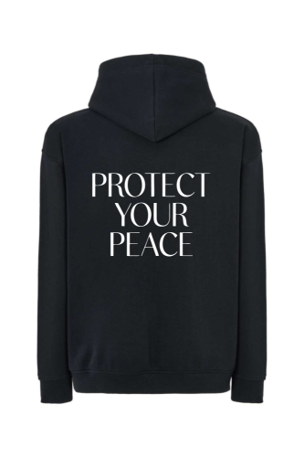 bluza czarna protect your peace