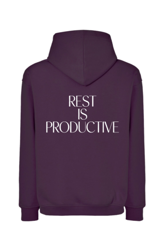 bluza śliwkowa rest is productive
