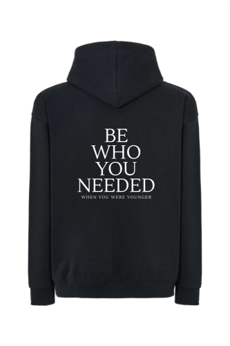 bluza czarna oversize Be Who You Needed.png