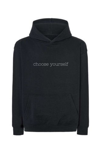 bluza czarna oversize choose yourself