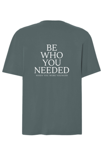 tshirt oversize petrolowy be who you needed