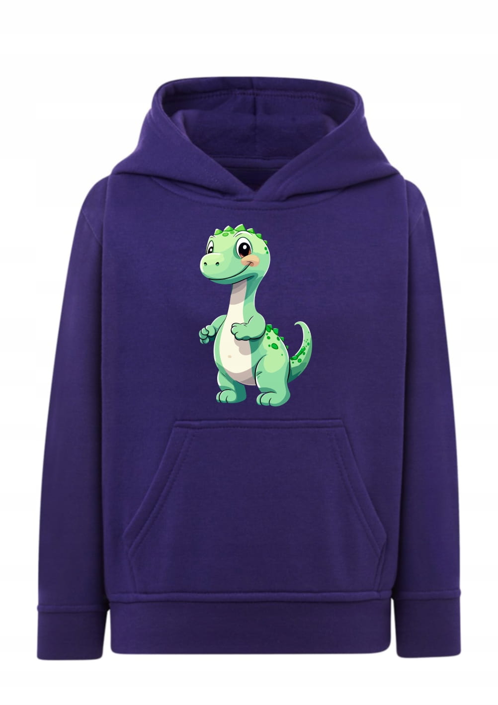 Bluza z dinozaurem dla chłopca / dziewczynki Bluza z kapturem uroczy dinozaur zielony Dziecięca bluza typu kangurka z nadrukiem Hoodie z motywem dinozaurów bajkowa Prezent dla fana dinozaurów dziecięcy Wygodna bluza z grafiką uśmiechnięty dino