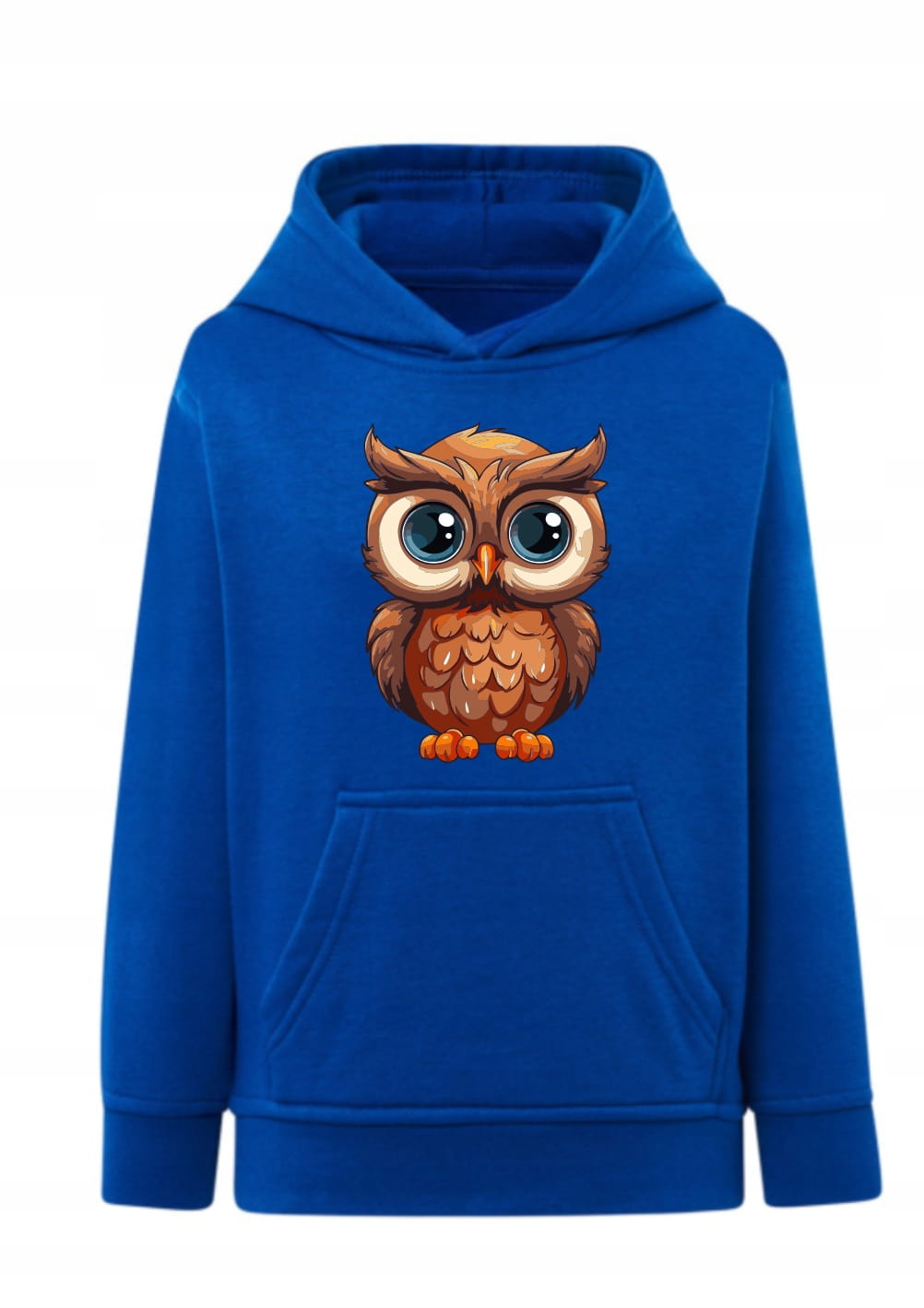 Bluza z sówką dziecięca sowa Bluza z kapturem z nadrukiem zwierząt Urocza bluza dla dziewczynki i chłopca Bluza typu kangurka motyw leśny Prezent dla dziecka fana sów Wygodne hoodie dziecięce z grafiką sowa