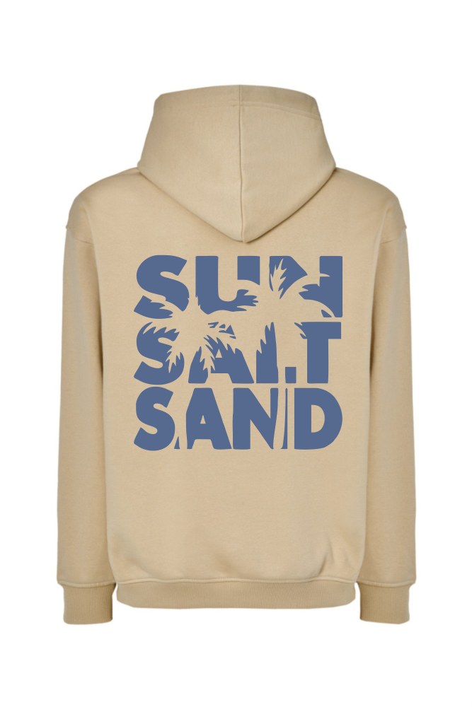 Bluza z napisem na plecach SUN SALT SAND waniliowy