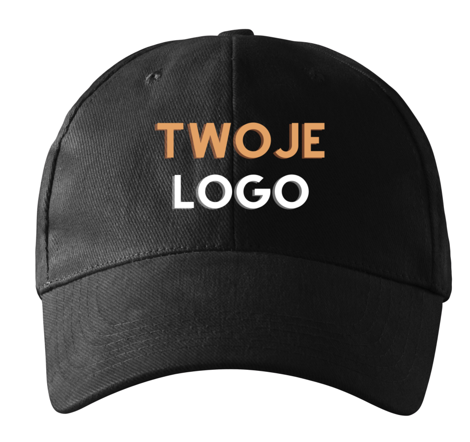 czapka z daszkiem z logo firmy