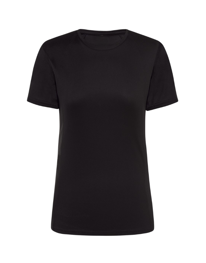 T-shirt sportowy damski z logo firmy
