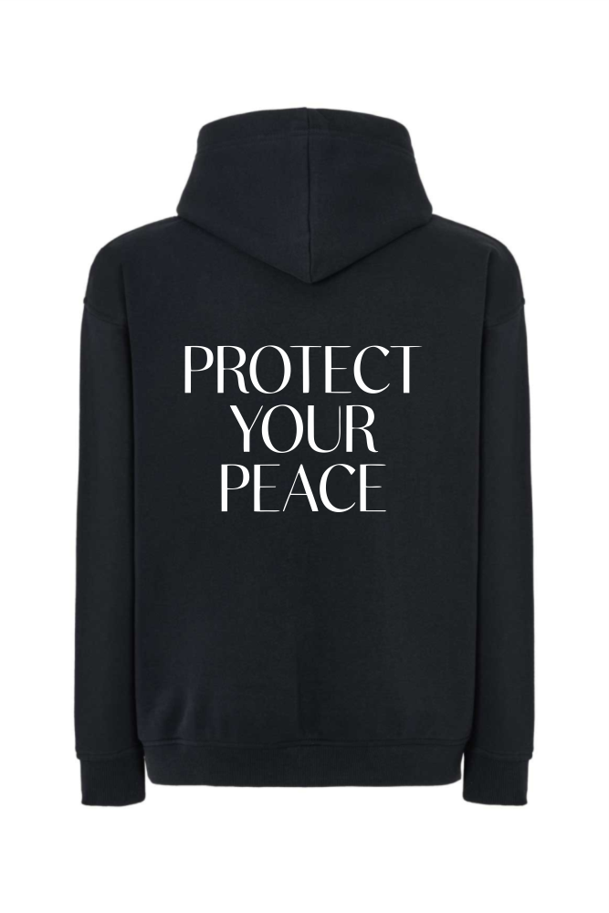 bluza czarna protect your peace