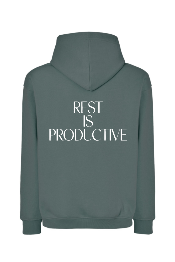 bluza petrolowa rest is productive