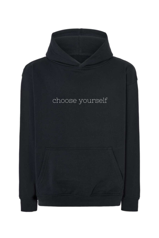 bluza czarna oversize choose yourself