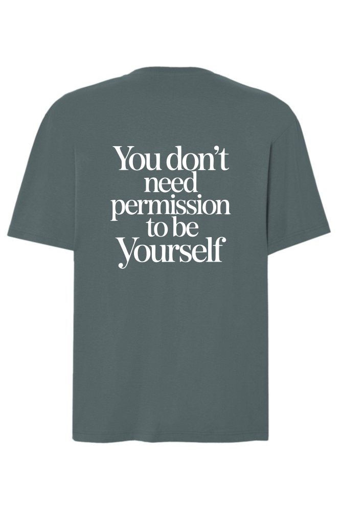 tshirt oversize be yourself petrolowy.png