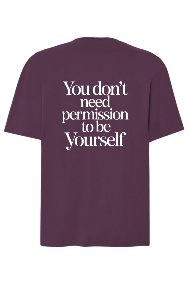 tshirt oversize be yourself śliwkowy.png