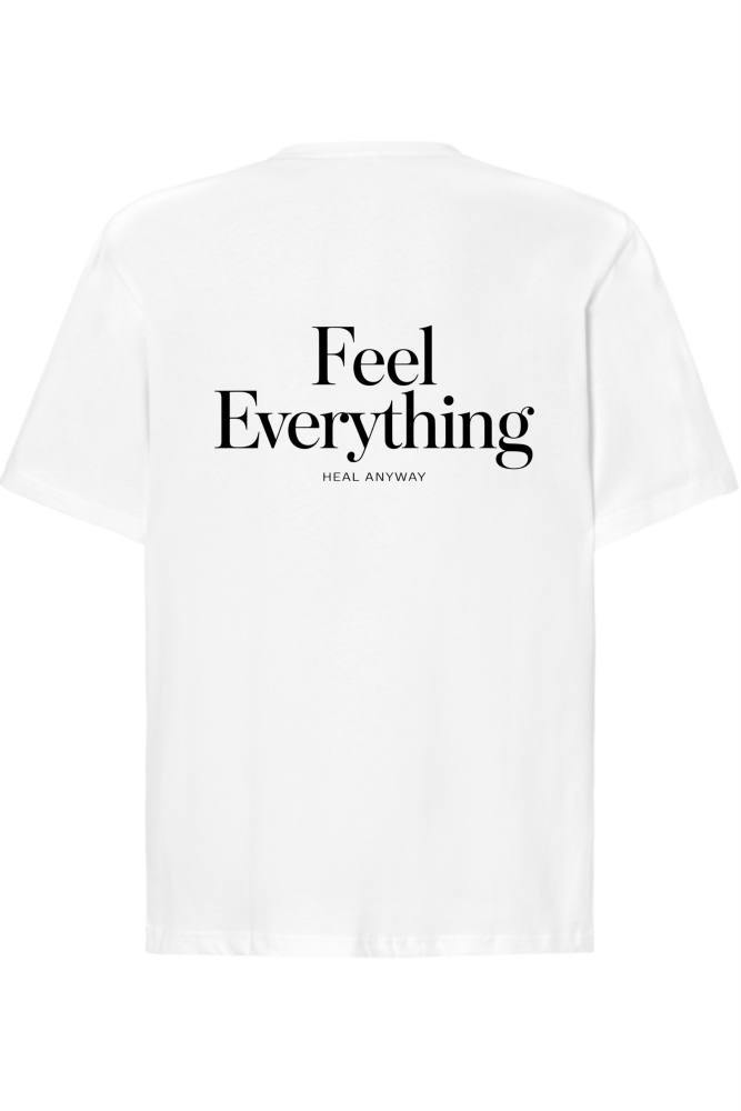 tshirt oversize feel everything biały.png
