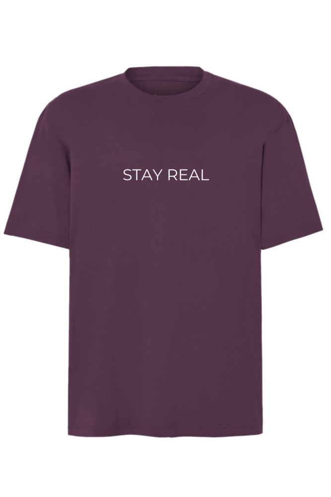 tshirt oversize stay real śliwkowy.png